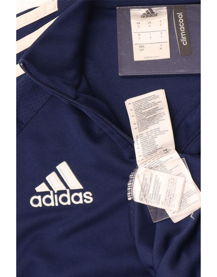 ADIDAS Mens Climacool Graphic Pullover Tracksuit Top Small Navy Blue