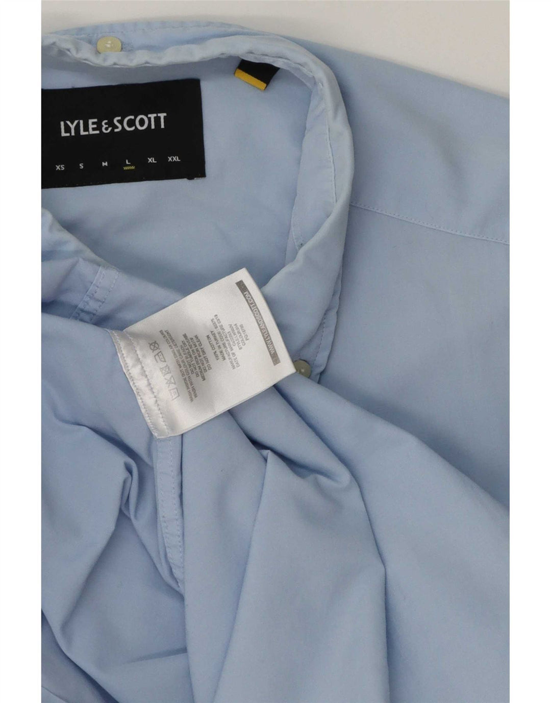 Koszula męska Lyle & Scott, duża, niebieska, bawełniana