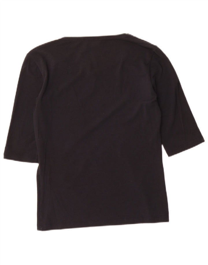 Top damski Max Mara z rękawem 3/4, UK 8, mały, czarny