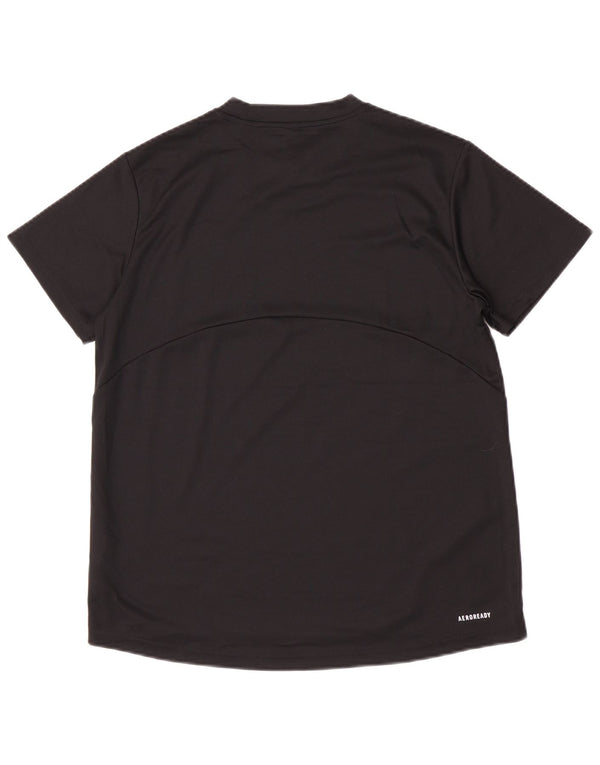Damska koszulka Adidas Aeroready Top UK 16/18, duży, czarny poliester