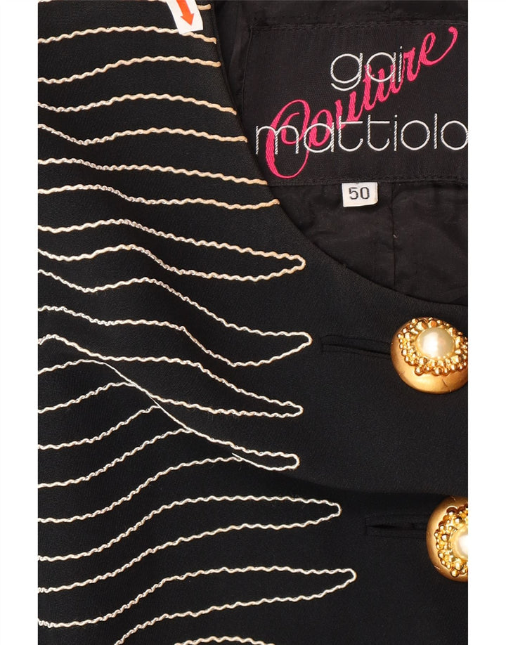 Damska marynarka Gai Mattiolo zapinana na 6 guzików IT 50 XL w czarne paski