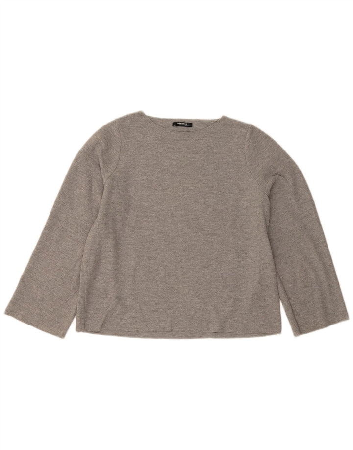 Damska koszulka Zara Trafaluc Oversize z długim rękawem UK 10 Small Grey
