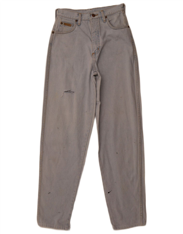 Damskie jeansy z wysokim stanem Wrangler W24 L30 niebieskie