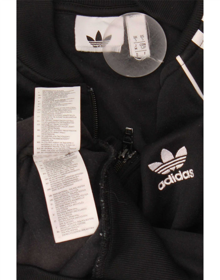 Adidas Męska bluza dresowa, mała, czarna, poliestrowa