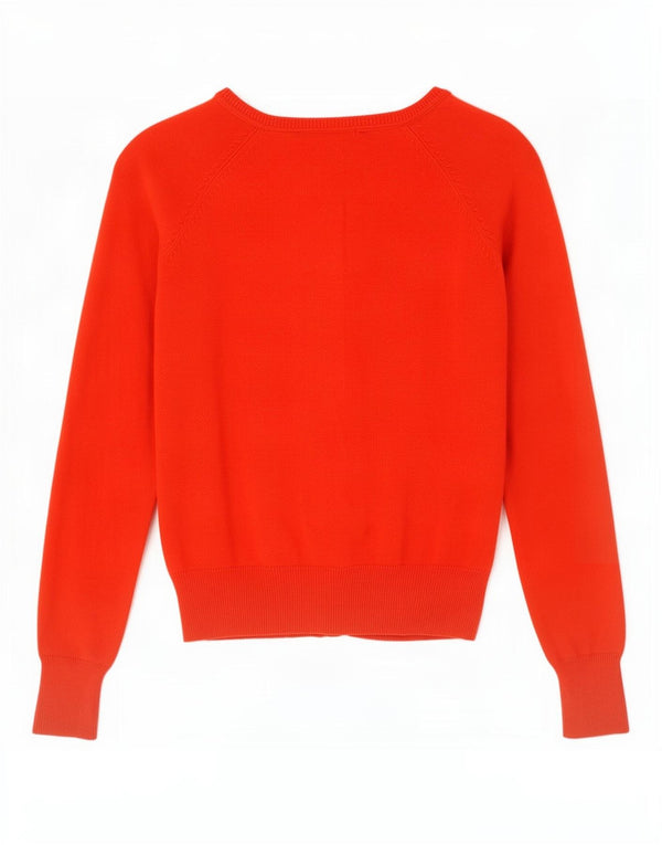 Sweter damski Zara Cardigan UK 10 Small, czerwony, bawełniany