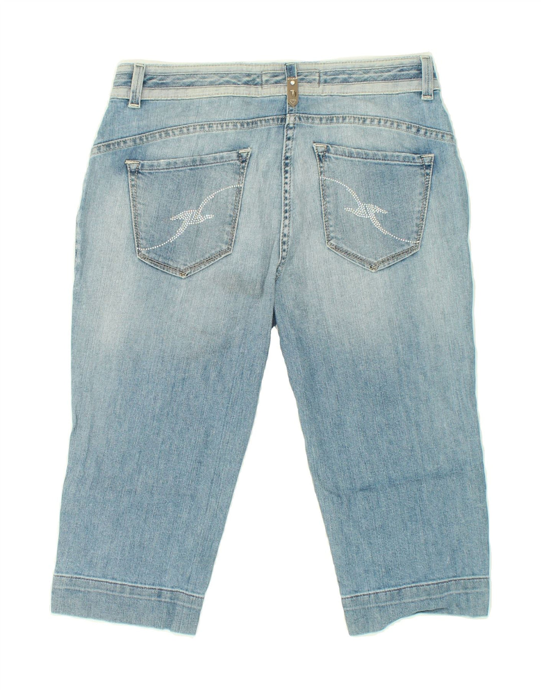 TRUSSARDI Womens Denim Shorts W27 Small Blue Cotton Vintage Trussardi and Second-Hand Trussardi from Messina Hembry 