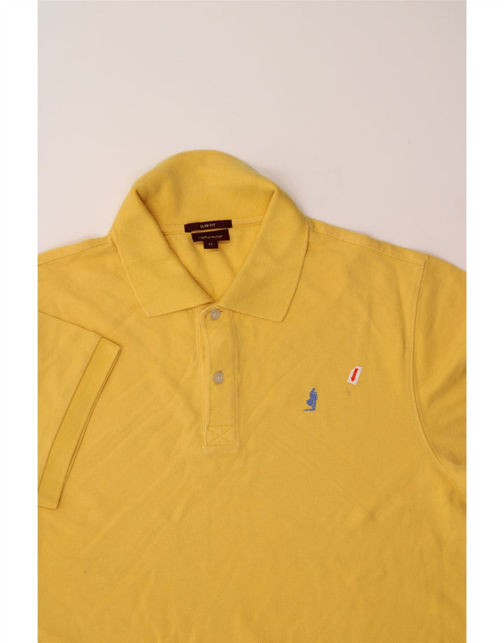 MARLBORO CLASSICS Mens Slim Fit Polo Shirt XL Yellow Vintage Marlboro Classics and Second-Hand Marlboro Classics from Messina Hembry 