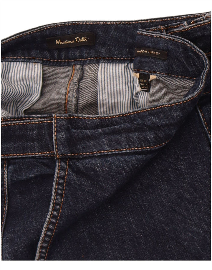 Damskie jeansy rozkloszowane Massimo Dutti EU 36 XS W26 L30 Granatowe