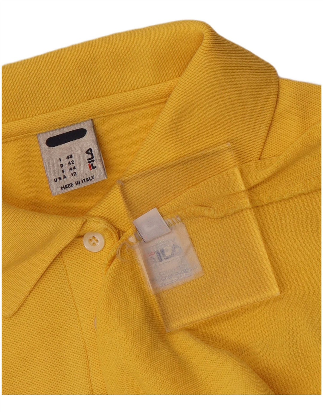 Damska koszulka polo Fila IT 48 XL, żółta, bawełniana