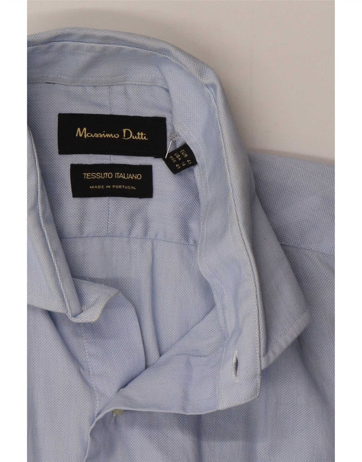 Męska koszula formalna Massimo Dutti rozmiar 41, duża niebieska