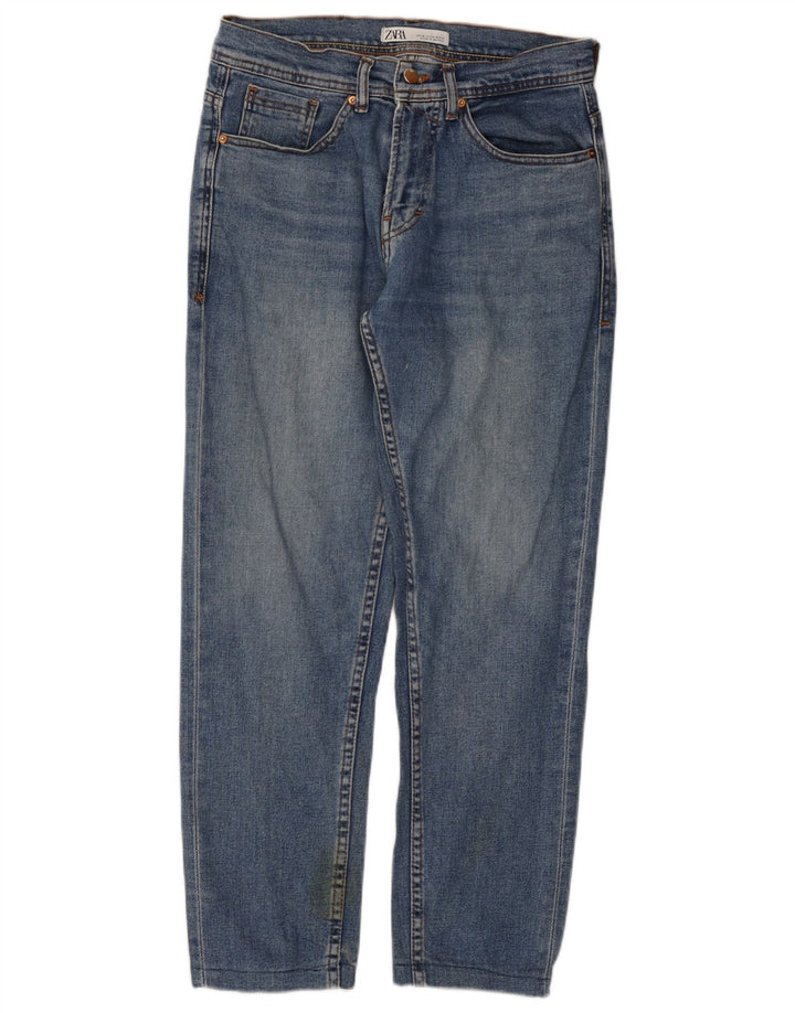 Męskie jeansy slim fit Zara EU 38 Small W30 L28 Niebieskie