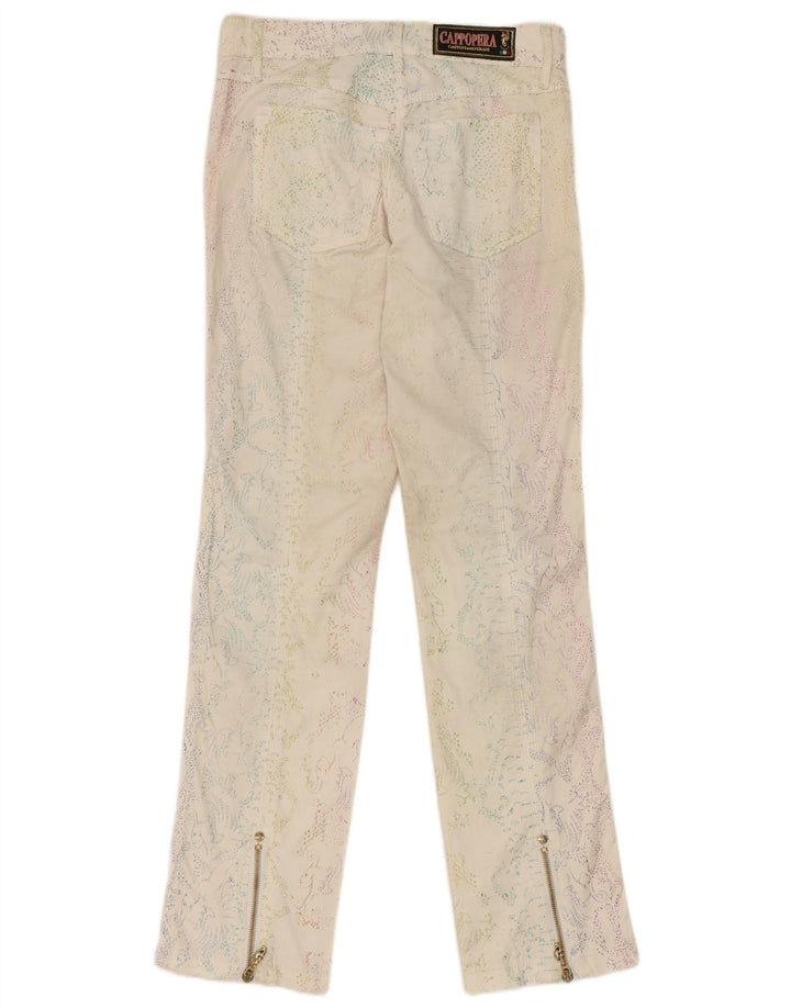 Damskie spodnie codzienne Cappopera IT 42 Medium W26 L29 Off White