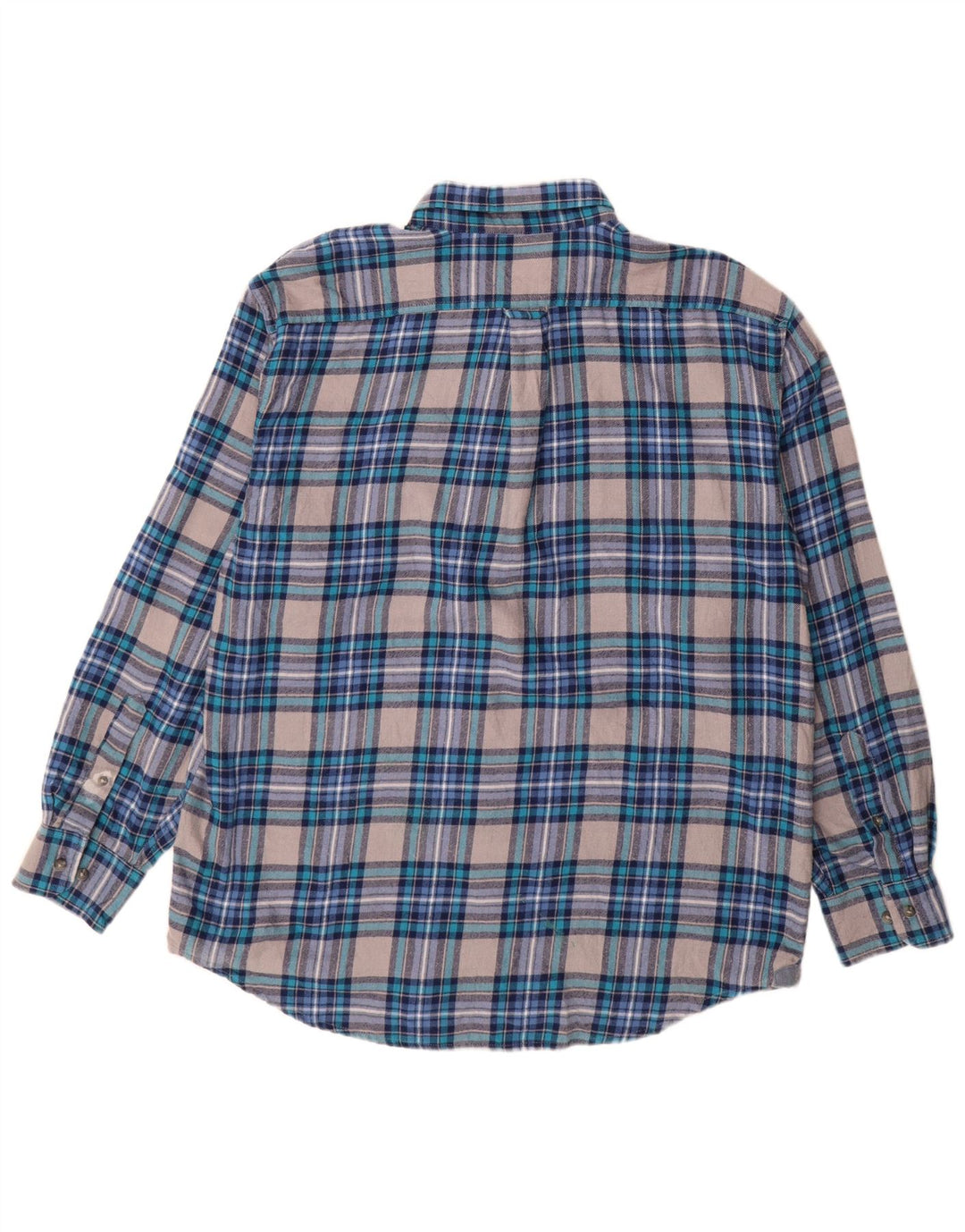 Koszula flanelowa męska Izod XL w niebieską kratkę, bawełniana