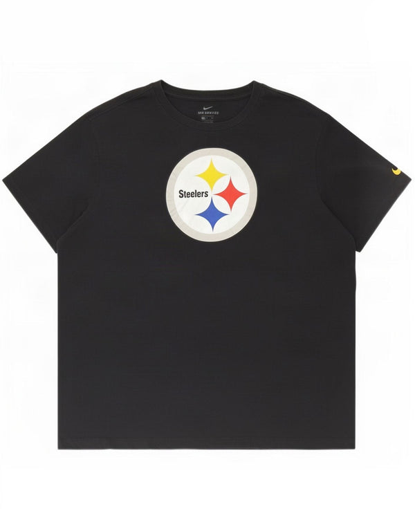 Męska koszulka z grafiką Nike Pittsburgh Steelers, 2XL, czarna, bawełniana