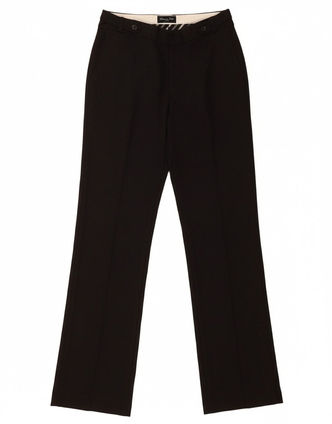 MASSIMO DUTTI Womens Straight Chino Trousers EU 40 Medium W30 L33 Black