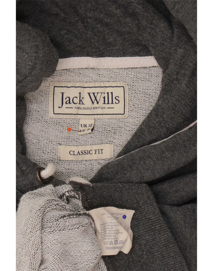 Damski sweter Jack Wills Graphic Classic Fit, UK 12, średni szary