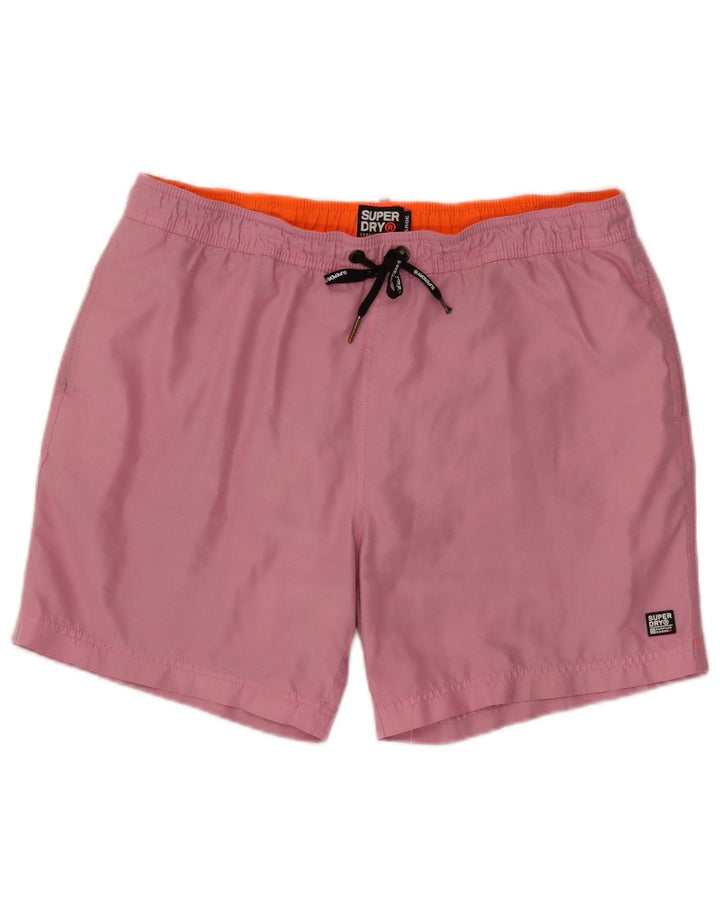 Męskie spodenki kąpielowe Superdry XL, różowy poliester