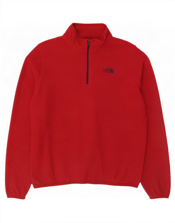 Damski sweter polarowy The North Face Polartec Zip Neck UK 14, duży, czerwony