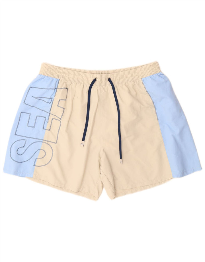 Męskie spodenki kąpielowe Sergio Tacchini Graphic XL w kolorze beżowym