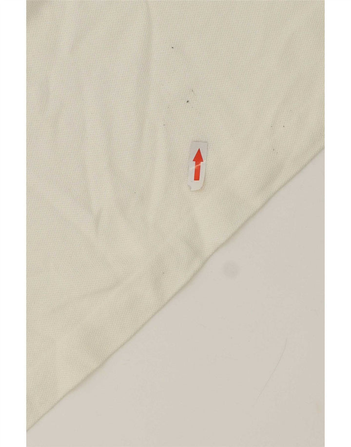 Męska koszulka polo Lacoste, rozmiar 6, XL, biała, bawełniana