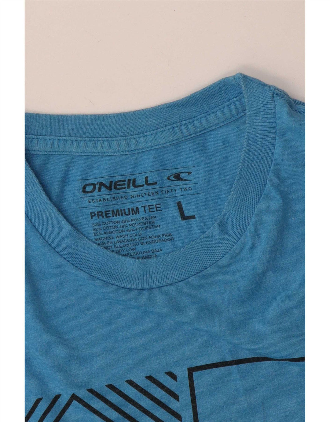 Męski T-shirt z grafiką O'Neill, duży, niebieski, bawełniany