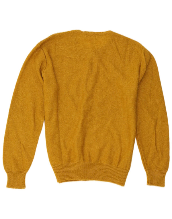 Sweter damski w stylu vintage, UK 14, średni żółty