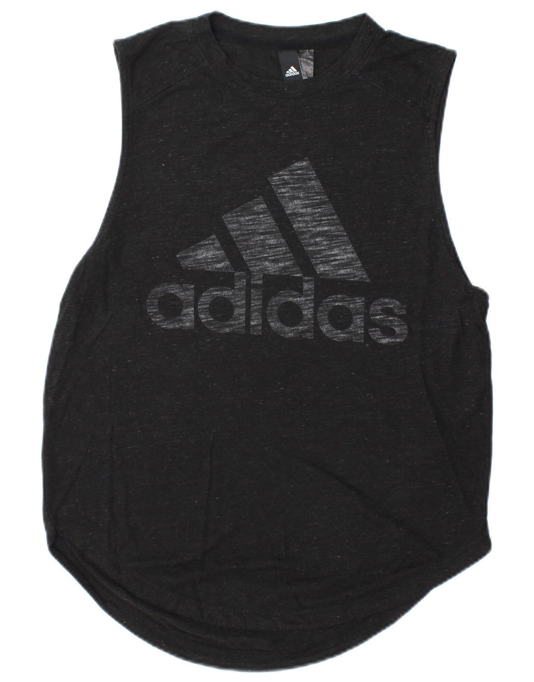 Adidas Męska kamizelka z grafiką, mała, czarna, nakrapiana sztuczny jedwab