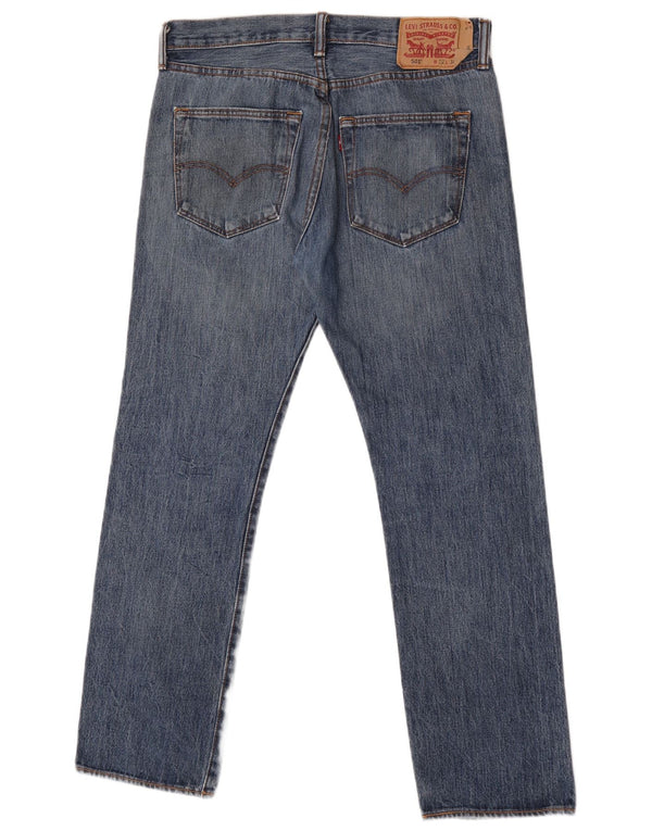 Męskie dżinsy Levi's 501 Straight W32 L30 Niebieskie bawełniane