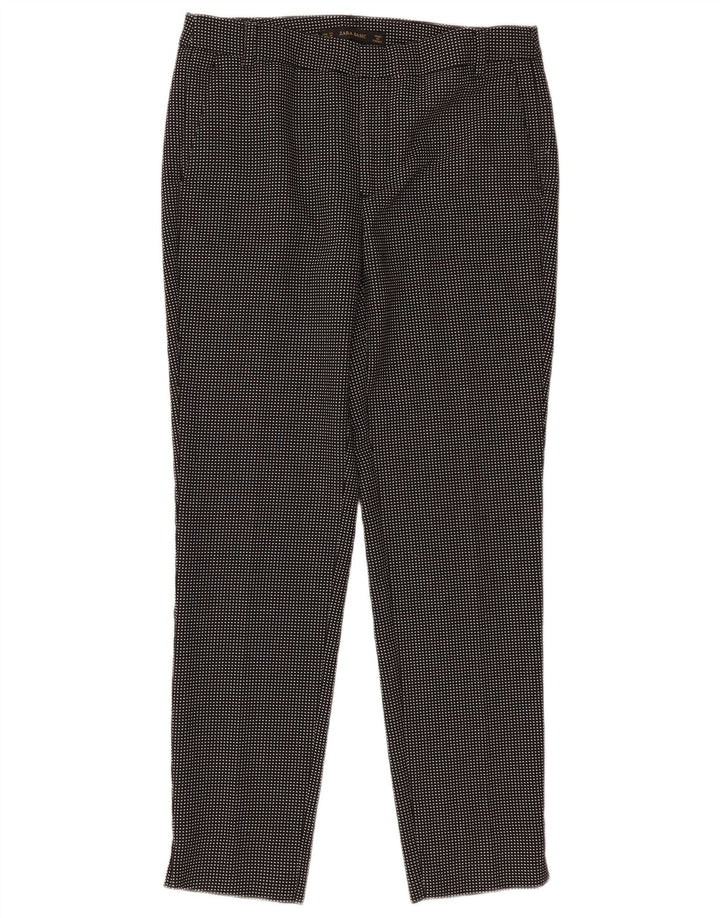 Spodnie chino damskie Zara Basic EU 34 2XS W24 L27 Czarna kratka