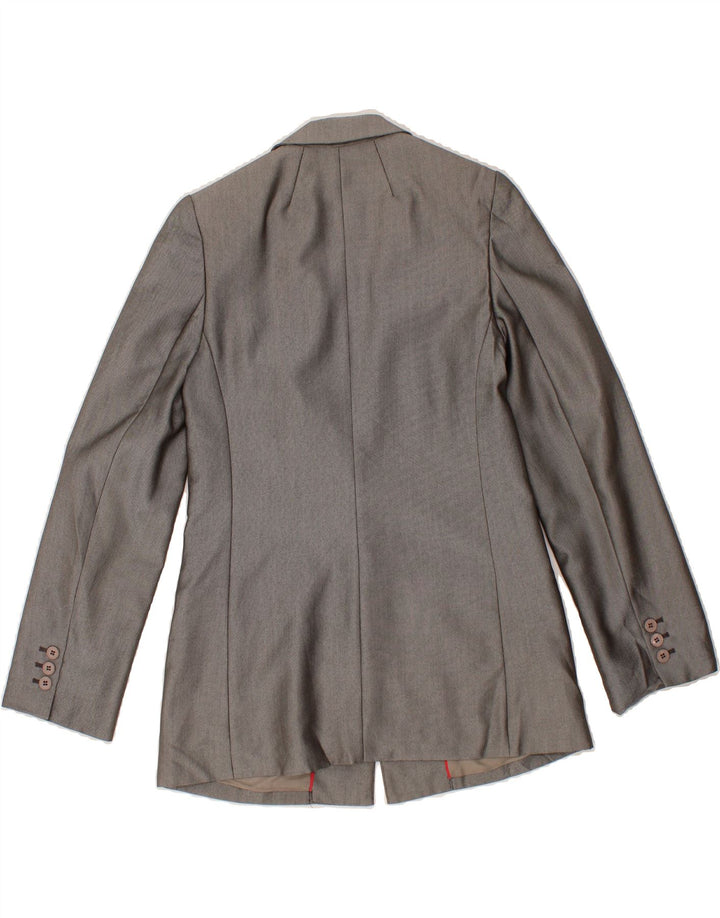 OASIS Womens 1 Button Blazer Jacket UK 10 Small Grey Vintage Oasis and Second-Hand Oasis from Messina Hembry 