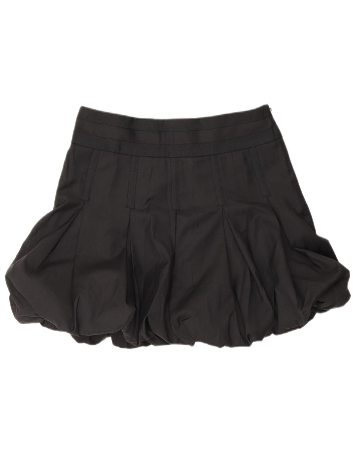 Spódnica mini bąbelkowa Ted Baker, rozmiar 3, średnia W32, czarna wełna