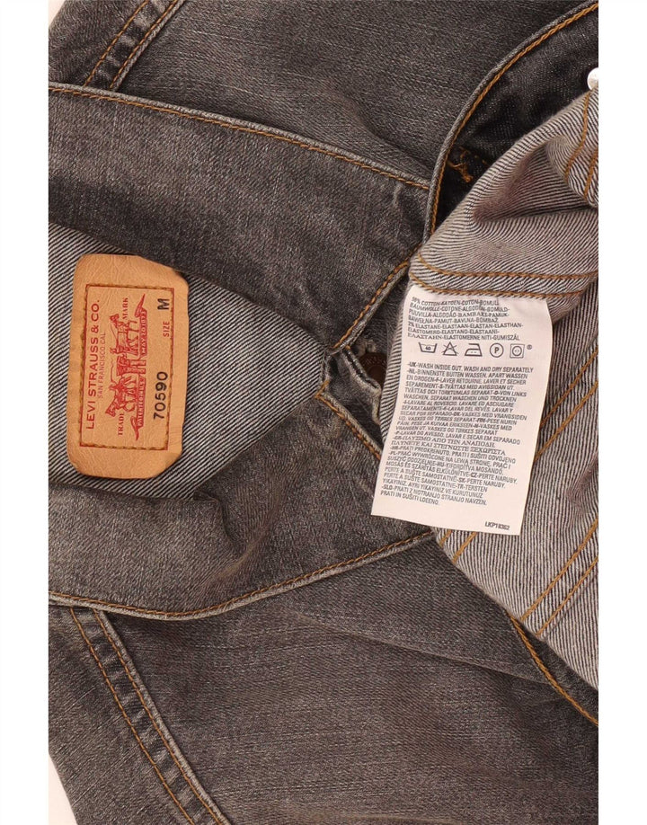 Męska kurtka dżinsowa Levi's UK 38, średnio szara, bawełniana