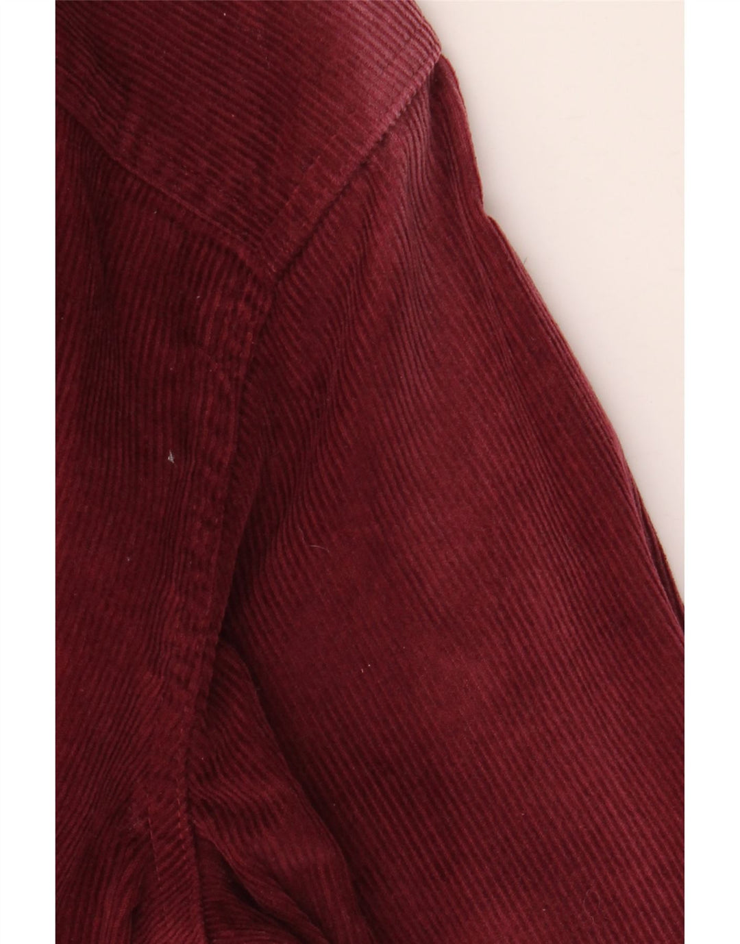 CREW CLOTHING Koszula sztruksowa męska, bawełniana w kolorze średniego burgunda