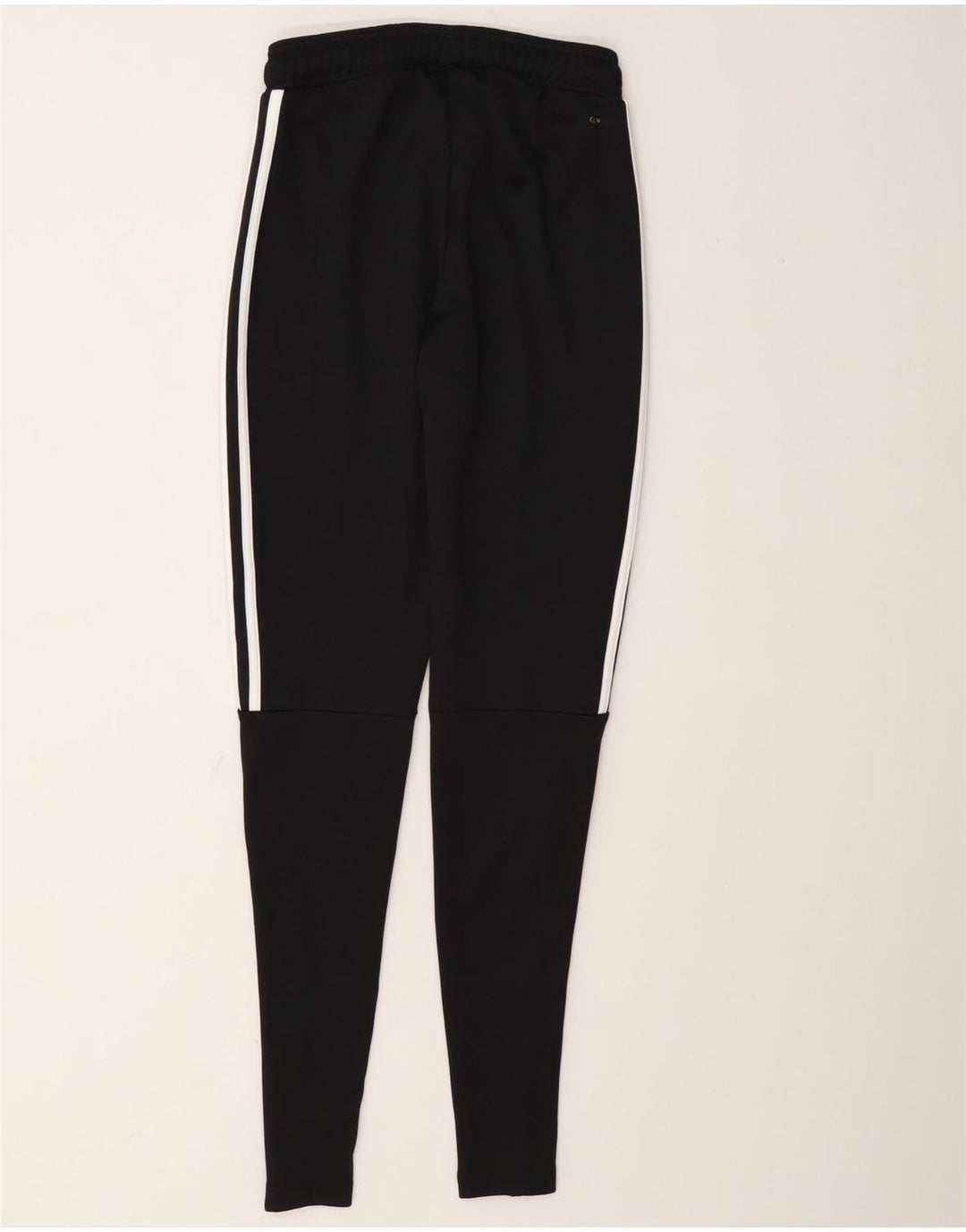 Damskie spodnie dresowe Adidas Climalite UK 8/10, małe, czarne, poliestrowe