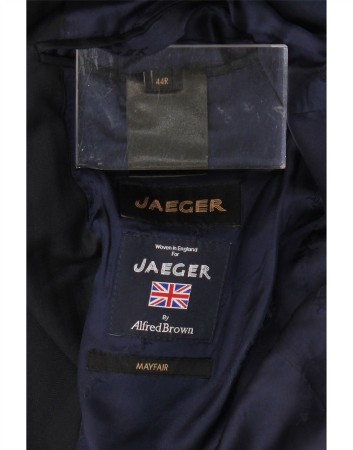 JAEGER Męska marynarka Alfred Brown zapinana na 2 guziki UK 44 2XL Granatowa