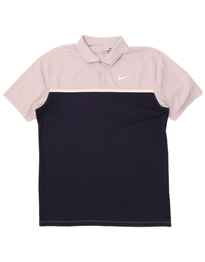 Męska koszulka polo Nike Dri Fit Standard Fit w kolorze średniego granatu