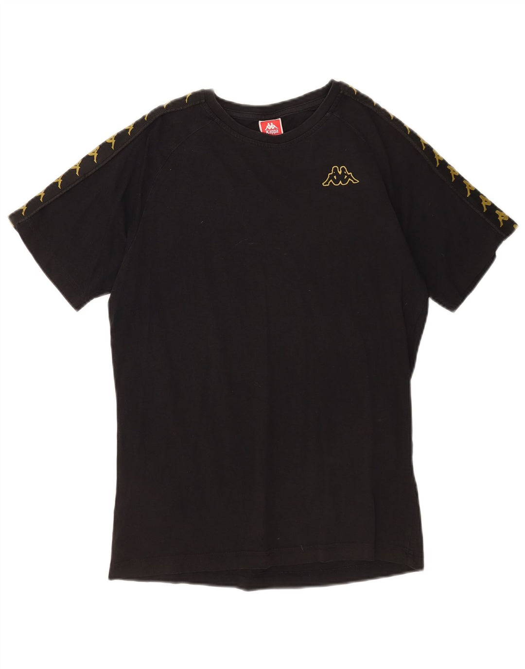 Męski T-shirt z grafiką Kappa, średni czarny