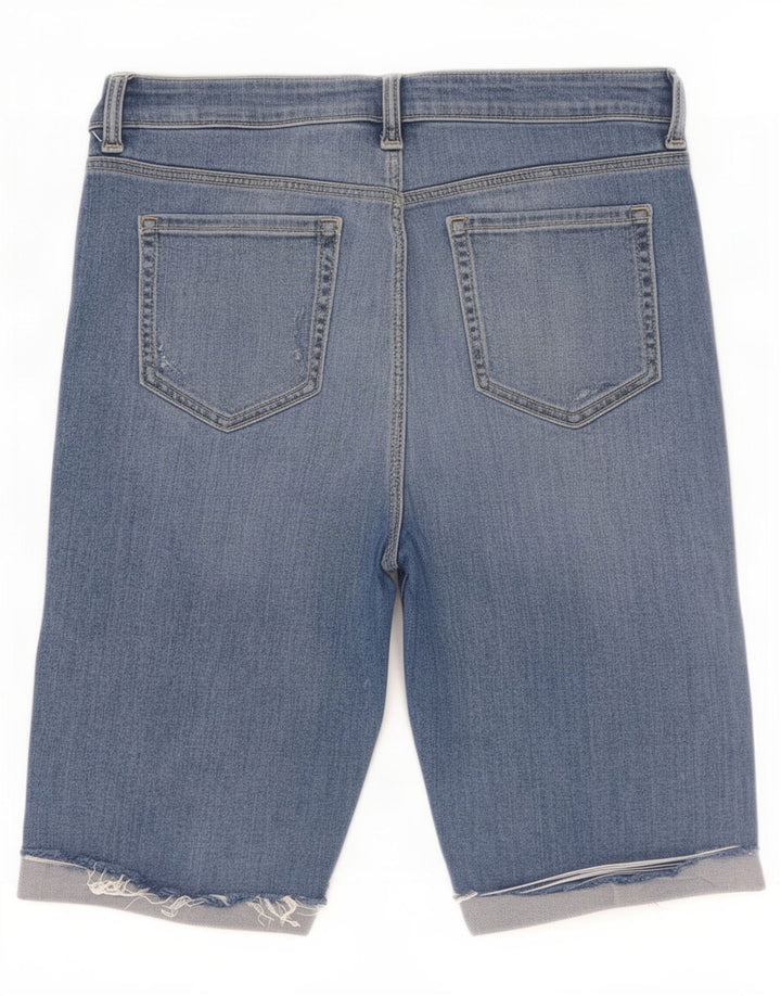 Marks & Spencer Damskie Bermudy w trudnej sytuacji UK 12 Medium W30 Niebieskie