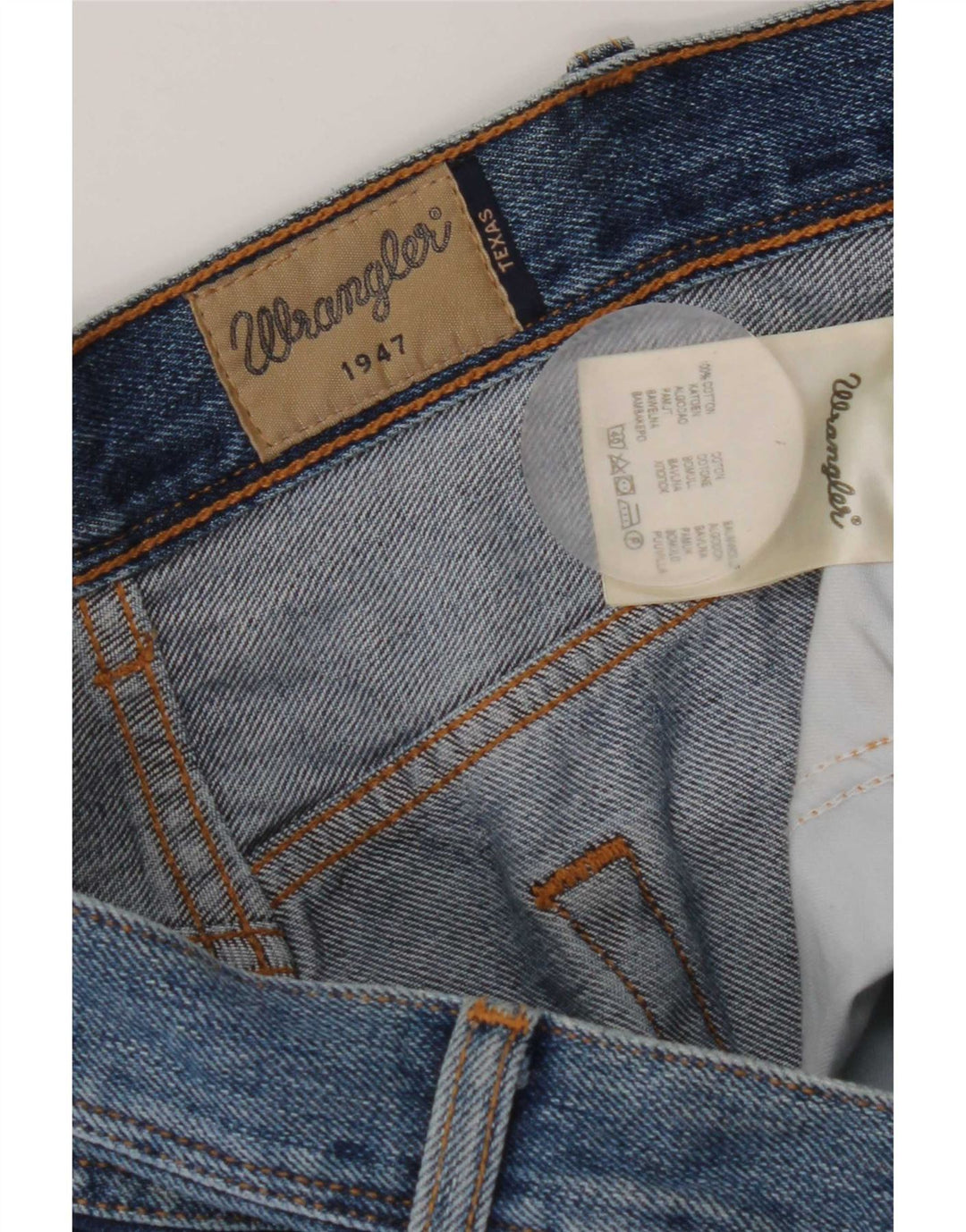 Męskie jeansy Wrangler Texas Straight W38 L30 Niebieskie bawełniane