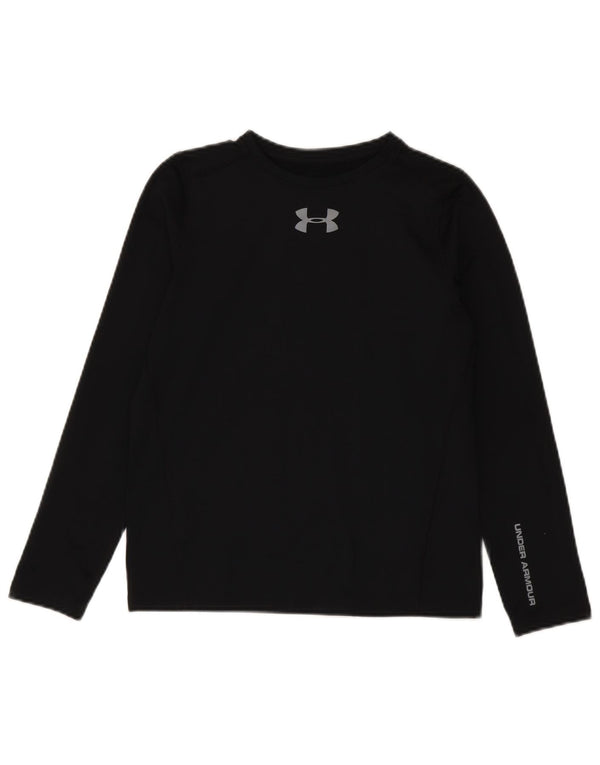 Chłopięcy top Under Armour Cold Gear Graphic z długim rękawem na 11-12 lat, duży, czarny