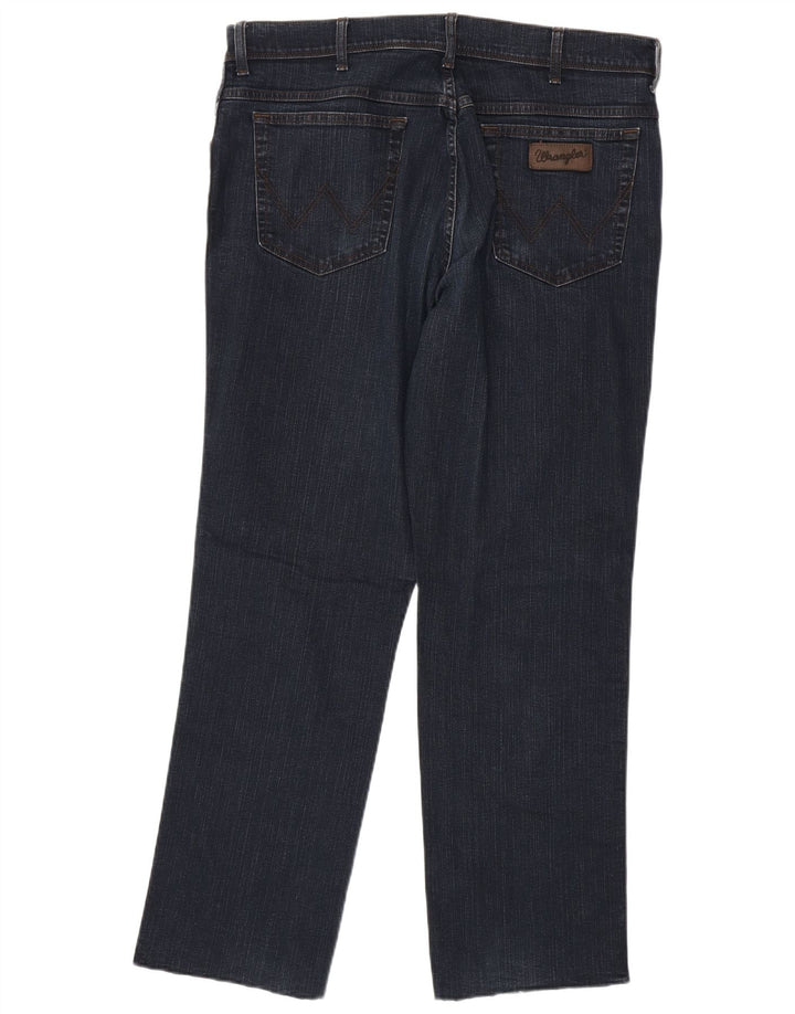 Męskie proste dżinsy Wrangler W38 L31 granatowe