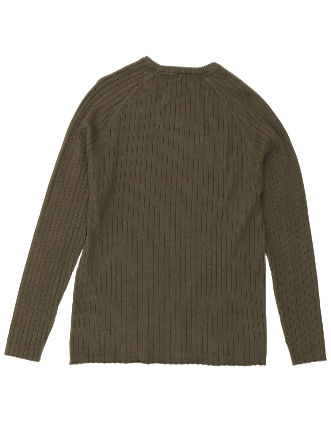 Męski sweter z okrągłym dekoltem Zara, średni khaki