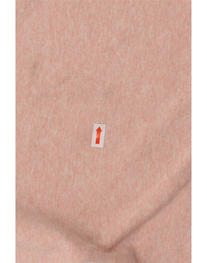 JACK WILLS Damski sweter oversize z kapturem UK 10, mały, różowy, nakrapiany