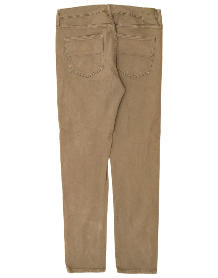 Marks & Spencer Męskie jeansy slim W32 L33, bawełna khaki