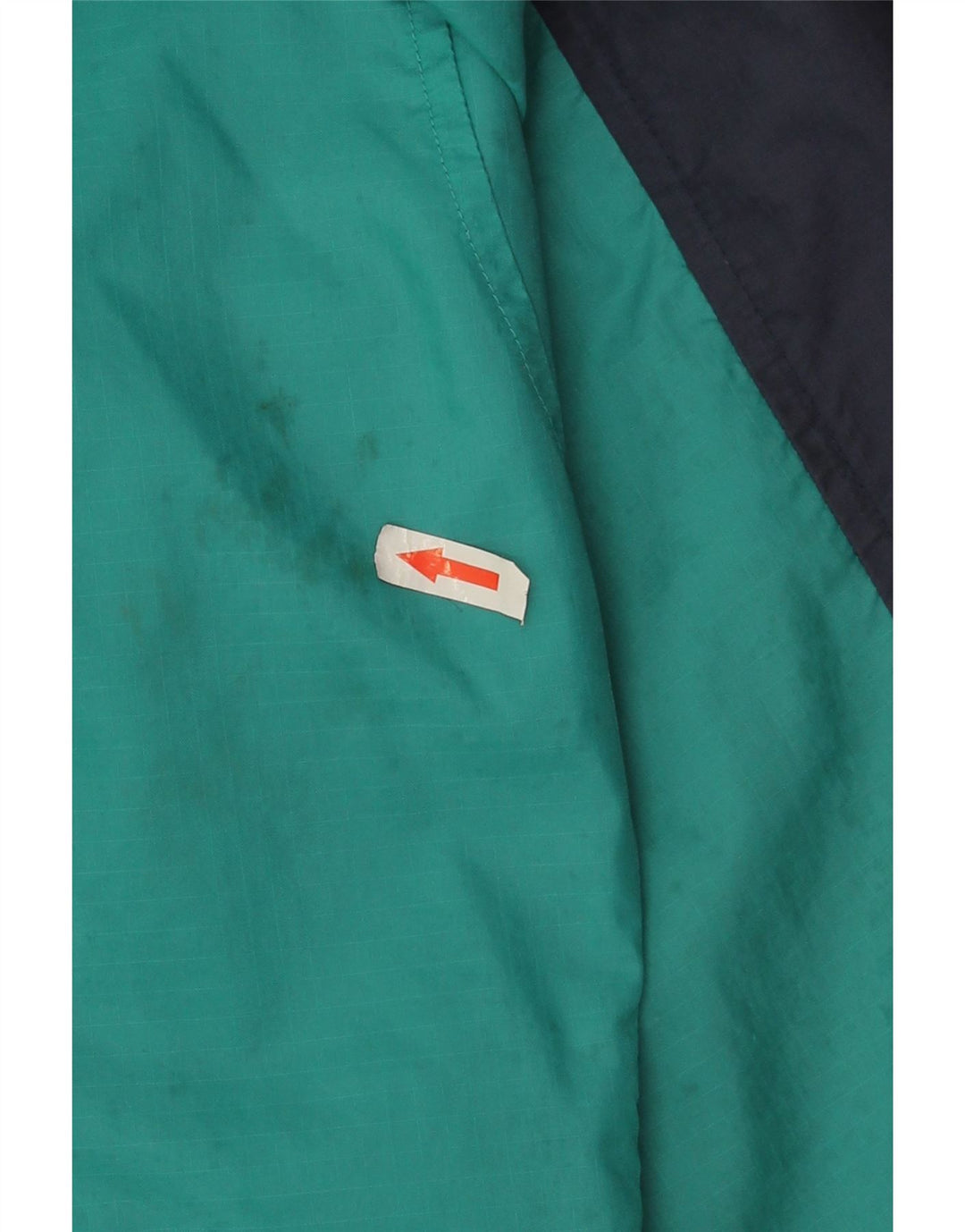 Męska kurtka przeciwdeszczowa Puma UK 36 Mały turkusowy nylon z blokami kolorów