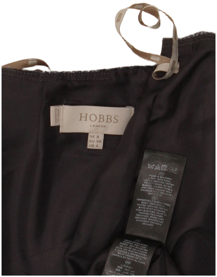 Damska spódnica ołówkowa Hobbs UK 8 Small W28 Szara wełniana kratka