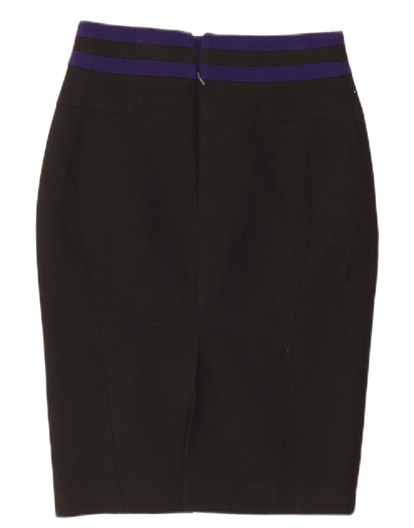 Karen Millen Damska spódnica ołówkowa UK 12 Medium W28 Czarny blok kolorów