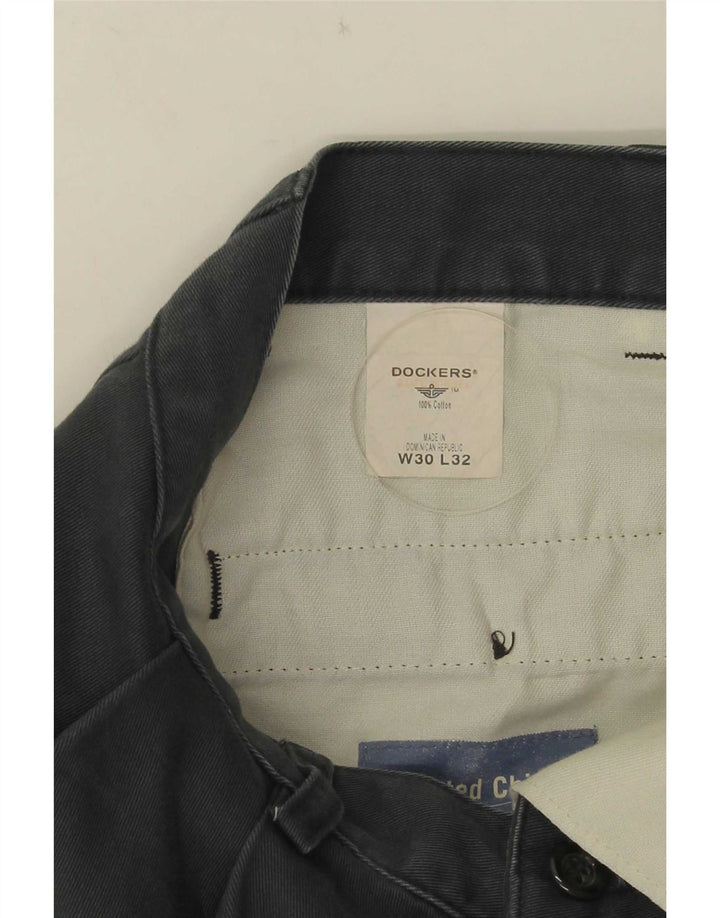 Męskie spodnie chino Dockers W30 L32 szare