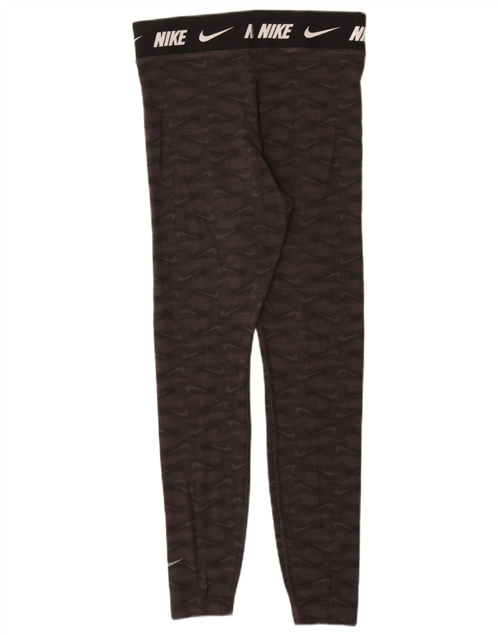 Damskie legginsy Nike Tight Fit Graphic UK 12, średnia czarna bawełna
