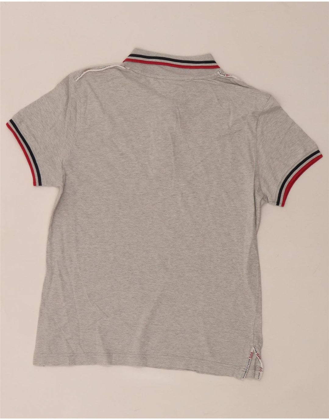 Męska graficzna koszulka polo Dolce & Gabbana, mała, szara, bawełniana
